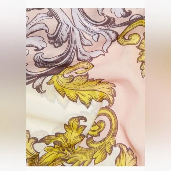 ALICE + OLIVIA DAYDREAMER PAISLEY TESS PASTEL PINK GOLD MESH TOP SHIRT SMALL S - Picture 9 of 16